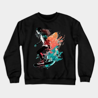 skater girl Crewneck Sweatshirt